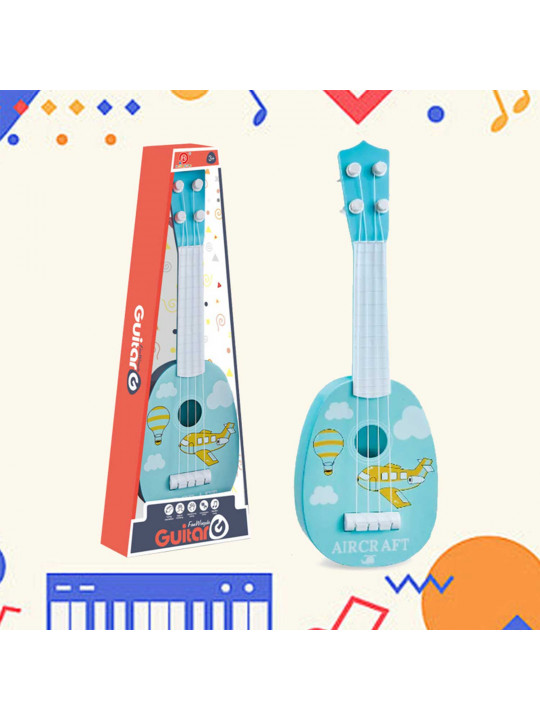 Մանկական հավաքածու XIMI 6941963962117 AIRPLANE PAINTED GUITAR TOY (962117)