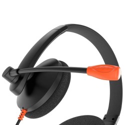 Headphone MEETION 3.5mm Wired Telephone (Black) (HP003)