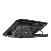 Cooling pad MEETION Gaming RGB 9-15.6 (Black) (MT-CP3030)