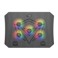 Cooling pad MEETION Gaming RGB 9-15.6 (Black) (MT-CP3030)