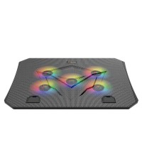 Cooling pad MEETION Gaming RGB 9-15.6 (Black) (MT-CP3030)