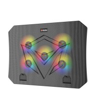 Cooling pad MEETION Gaming RGB 9-15.6 (Black) (MT-CP3030)