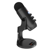 Streaming microphone MEETION Wired Gaming (Black) (MC20)