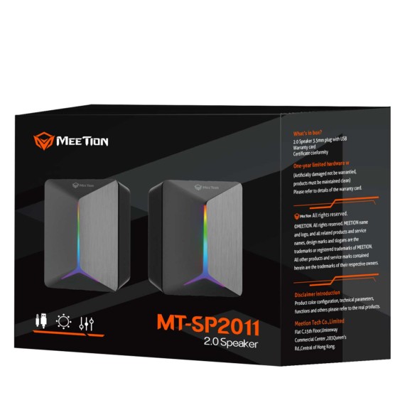 Համակարգչային բարձրախոս MEETION Wired Gaming Stereo Desktop (Black) (MT-SP2011)