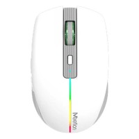 Mouse MEETION Dual Mode Wrls+BT (White) (MT-BTM002)