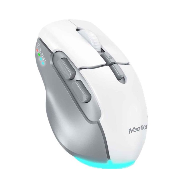 Компьютерные мыши MEETION Ergonomic Wrls+BT (Purple Cloud White) (MT-BTM001)