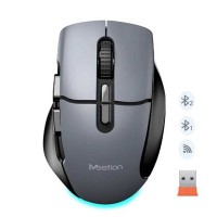 Компьютерные мыши MEETION Ergonomic Wrls+BT (Shadow Black) (MT-BTM001)