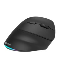 Mouse MEETION Right-Handed Vertical Wrls+BT RGB (Black) (BTM010R-Y-RR)
