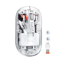 Компьютерные мыши MEETION Transparent Wrls+BT (Silver) (BTM005)