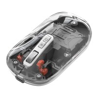 Компьютерные мыши MEETION Transparent Wrls+BT (Trans Black) (BTM005)