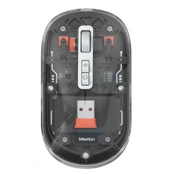 Компьютерные мыши MEETION Transparent Wrls+BT (Trans Black) (BTM005)