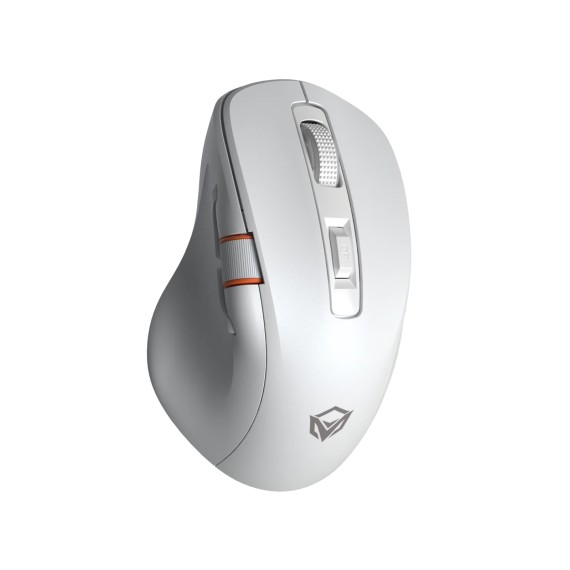 Компьютерные мыши MEETION Tri-Mode Wrls+BT Ergonomic Gaming (White Orange) (GW32)