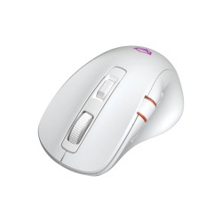 Компьютерные мыши MEETION Tri-Mode Wrls+BT Ergonomic Gaming (White Orange) (GW32)