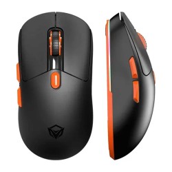 Компьютерные мыши MEETION Tri-Mode Wrls+BT Gaming (Black Orange) (AIR GW33)