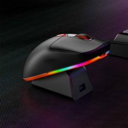 Компьютерные мыши MEETION Tri-Mode Wrls+BT With Magnetic Charging Base Gaming (Black Orange) (GW38)