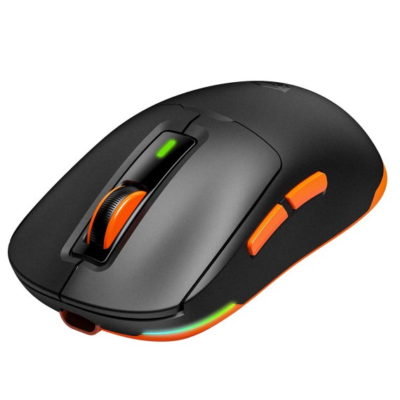 Компьютерные мыши MEETION Tri-Mode Wrls+BT RGB Gaming (Dark Flame Black) (Air GW24)