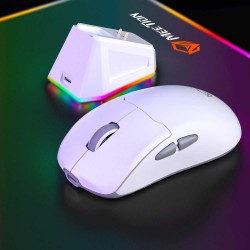 Компьютерные мыши MEETION Wrls+BT With Magnetic Charging Base Gaming (White Gray) (AIR GW39)
