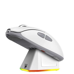 Компьютерные мыши MEETION Wrls+BT With Magnetic Charging Base Gaming (White Gray) (AIR GW39)