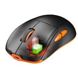 Компьютерные мыши MEETION Wrls+BT With Magnetic Charging Base Gaming (Black Orange) (AIR GW39)