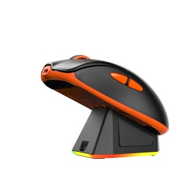 Компьютерные мыши MEETION Wrls+BT With Magnetic Charging Base Gaming (Black Orange) (AIR GW39)