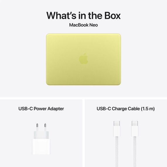 Ноутбук APPLE MacBook Neo 13 (Apple A18 Pro) 8GB 512GB Touch ID (Citrus) (A3404) (MHFE4RU/A)