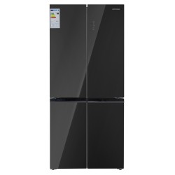 Холодильник HOFFMANN HR510NFCD-BLACK-GLASS 