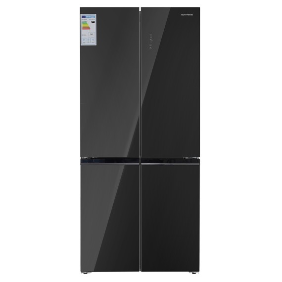 Холодильник HOFFMANN HR510NFCD-BLACK-GLASS 