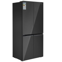Refrigerator HOFFMANN HR510NFCD-BLACK-GLASS 