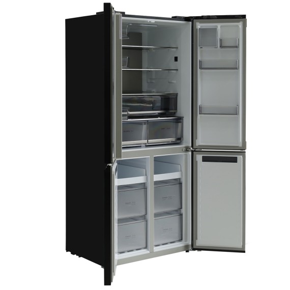 Холодильник HOFFMANN HR510NFCD-BLACK-GLASS 
