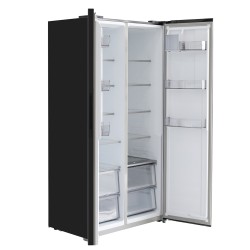 Холодильник HOFFMANN HR605NFSBS-BLACK-GLASS 