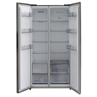 Refrigerator HOFFMANN HR605NFSBS-BLACK-GLASS 