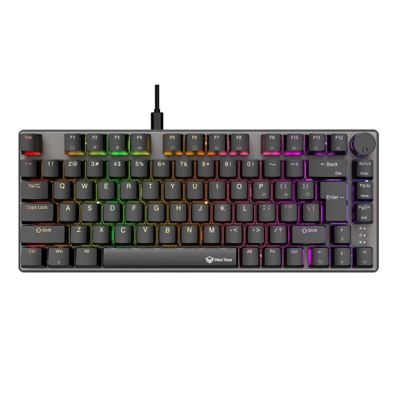 Ստեղնաշար MEETION 75% Hot-swap Wired Mechanical RGB Gaming RU (Black) (MT-MK006 Pro)