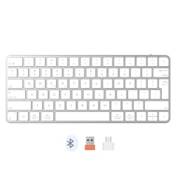 Keyboard MEETION iKey Wrls+BT RU (Silver White) (K230)