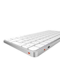 Keyboard MEETION iKey Wrls+BT RU (Silver White) (K230)