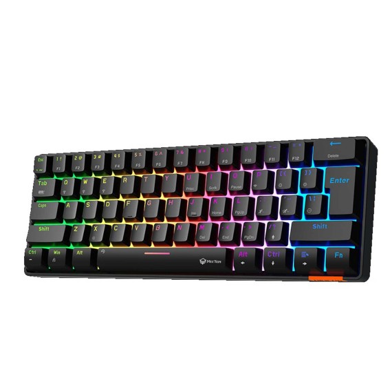Ստեղնաշար MEETION 60% Layout Dual-Mode Wired+BT Gaming RU (Black) (MT-MK005BT)