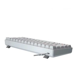 Keyboard MEETION 60% Layout Dual-Mode Wired+BT Gaming RU (White) (MT-MK005BT)