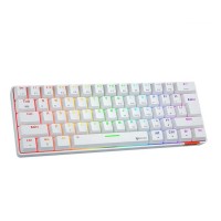 Ստեղնաշար MEETION 60% Layout Dual-Mode Wired+BT Gaming RU (White) (MT-MK005BT)