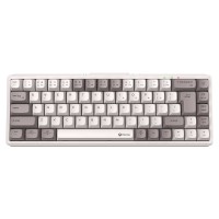 Keyboard MEETION 65% Layout Triple-Mode Wrls+BT Mechanical Gaming RGB RU (Vintage White) (MT-MK12)