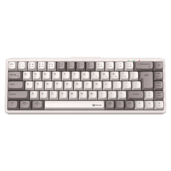 Клавиатура MEETION 65% Layout Triple-Mode Wrls+BT Mechanical Gaming RGB RU (Vintage White) (MT-MK12)