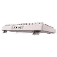 Keyboard MEETION 65% Layout Triple-Mode Wrls+BT Mechanical Gaming RGB RU (Vintage White) (MT-MK12)