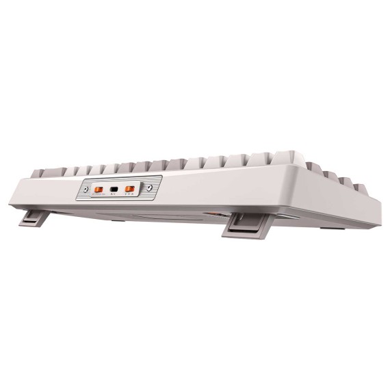 Клавиатура MEETION 65% Layout Triple-Mode Wrls+BT Mechanical Gaming RGB RU (Vintage White) (MT-MK12)