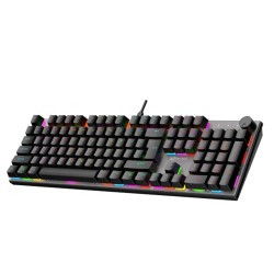 Keyboard MEETION Wired Mechanical Blue Switch Gaming RGB RU (Black) (MT-MK009 MX)