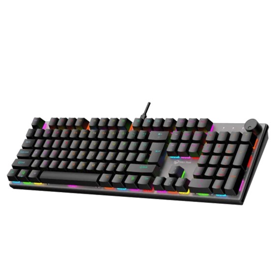 Ստեղնաշար MEETION Wired Mechanical Blue Switch Gaming RGB RU (Black) (MT-MK009 MX)