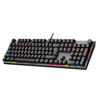 Ստեղնաշար MEETION Wired Mechanical Red Switch Gaming RGB RU (Black) (MT-MK009 RD)