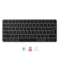 Keyboard MEETION iKey Wrls+BT US (Gray Black) (K230)