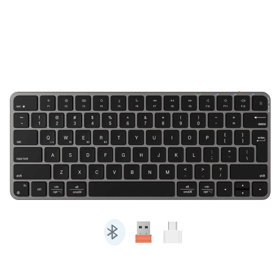 Keyboard MEETION iKey Wrls+BT US (Gray Black) (K230)
