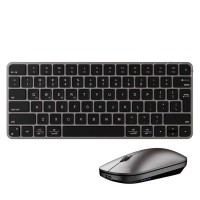 Клавиатура MEETION iKey Wrls+BTUltra-thin Combo RU (Gray Black) (C210)