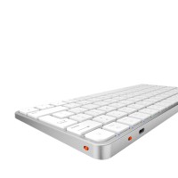 Клавиатура MEETION iKey Wrls+BTUltra-thin Combo RU (Silver White) (C210)