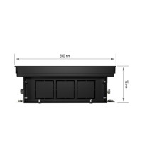 Внутрипольный конвектор ROYAL THERMO ATRIUM-75/200/800-DG-U-BL BLACK 