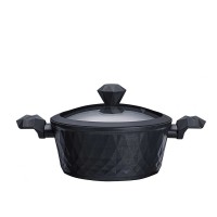 Casserols set FALEZ 15274 BIO-DIAMOND BLACK 7PC 